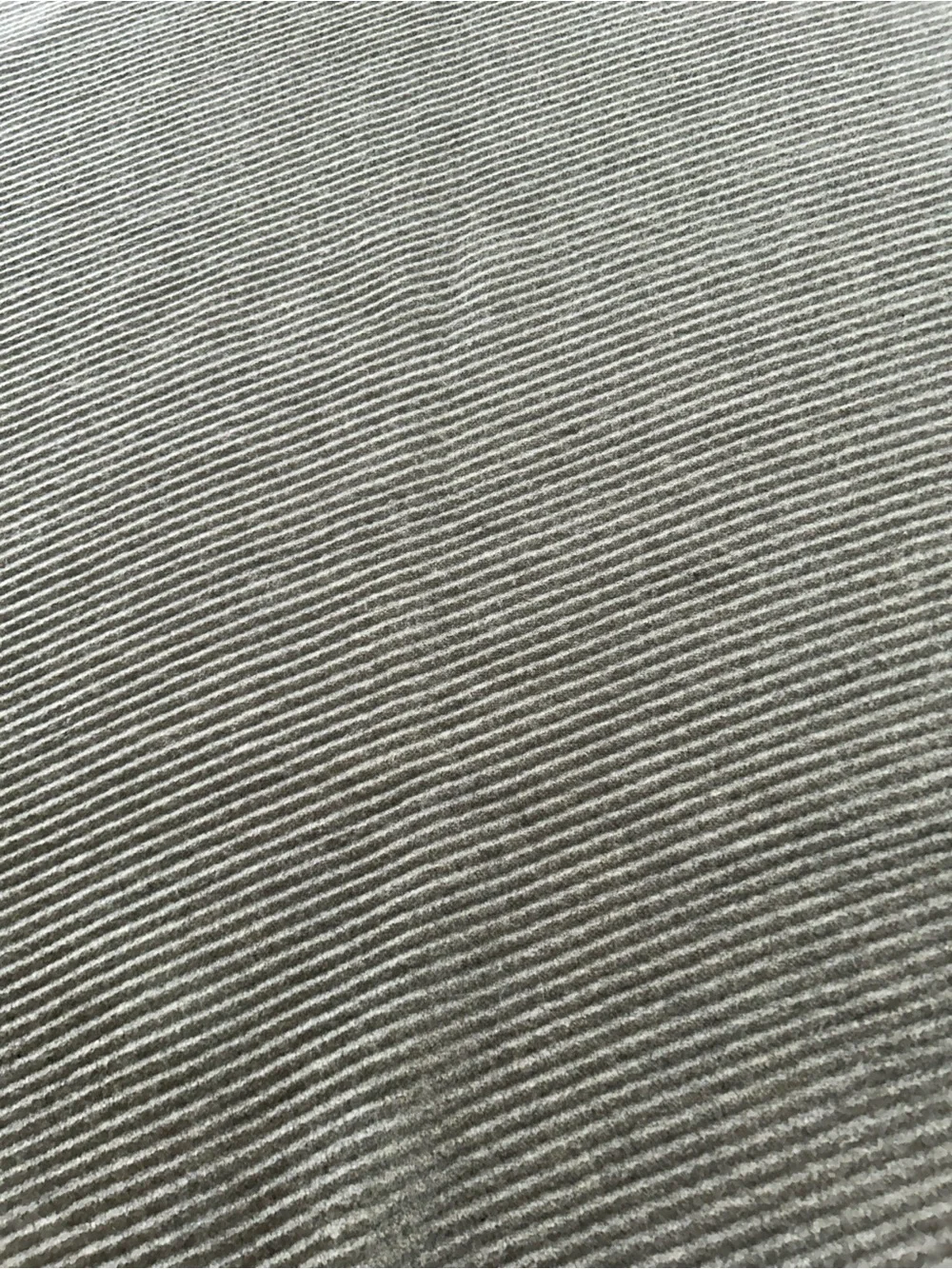 Pretty Persuasions Grey and Mustard Ribbed Scarf 24“ x 80“